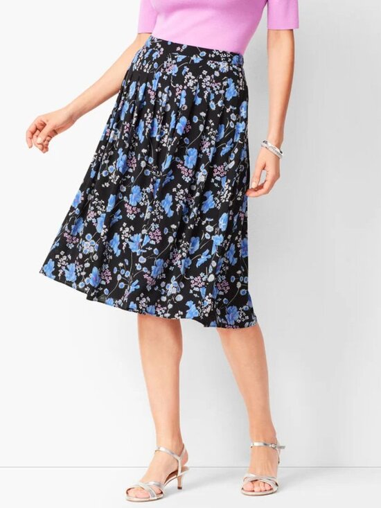 Talbots Dresses & Skirts - Talbots Pleated Wildflowers Midi Skirt Size 6 LW Like New